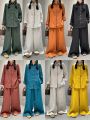 Woman’s fashion  comfortable colourful shirt casual pants new all-matching temperament two sets of women. 