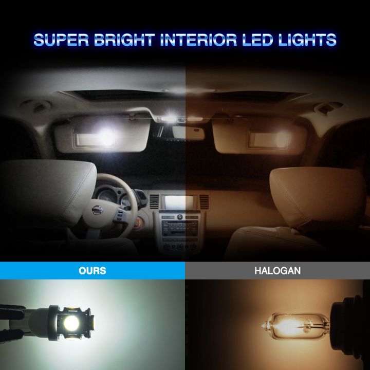 20Pcs%20Super%20White%20T10%20Wedge%205-SMD%205050%20LED%20Light%20Bulbs%20W5W%202825%20158%20-%20Image%207