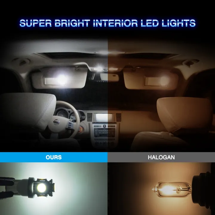 20Pcs%20Super%20White%20T10%20Wedge%205-SMD%205050%20LED%20Light%20Bulbs%20W5W%202825%20158%20-%20Image%207