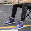 Rain bootsMen's fashion Korean version of trendy water shoes, four seasons rain boots, wear short work shoes, waterproof and non-slip low-top rubber shoes. 
