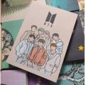 7 member BTS Notebook (120 pages, 7.5"/5.5" size). 