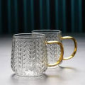 1 pcs fireproof Glass Cold Coffee Cup Retro Mug Transparent Water Tea Drinkware Milk Juice Mugs Cup Tumblers. 
