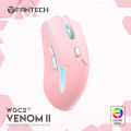 FANTECH WGC2 VENOM II 2.4G Wireless Gaming Mouse Pixart 3212 2400DPI RGB Rechargeable Mouse Ergonomic Mice For Laptop PC BLACK.