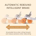 Ab Roller Wheel, Upgrade Elbow Support Automatic Rebound Abdominal Exercise Wheel, Abs Workout Equipment for Home Gym Fitness, New Core Strength Training Wheel with Time & Mat. 