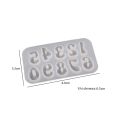 Letter Resin Mold Alphabet Number Silicone Molds Epoxy Resin Molds For DIY Earings Pendant Jewelry Making Findings Supplies.