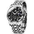 Olevs 2951 Stainless Steel Chronograph Wrist Watch For Men. 