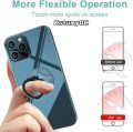 Diamond Cell Phone Ring Holder Stand Transparent Finger Grip Clear 360° Degree Rotation Kickstand Compatible iPhones. 