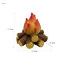 Flame Lamps Simulation Lamp Realistic LED Flame Effect Night Light Faux Fireplace Lantern for Living Room Desktop Ornament.