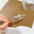 Live source of goods, small fresh 925 silver plated bow open bracelet, bracelet, jewelry, ladies couple, cross-border.