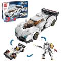 Qman STEM Building Toys, 3-in-1 Building Blocks Robot for Kids, Creative Building Blocks Sports Cars, Best Gift for Boys and Girls Ages 6 and Up (428 Pieces). 