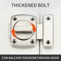Rotate Bolt Latch Zinc Alloy Thick Anti-theft Security Gate Latches Safety Door Slide Lock. 