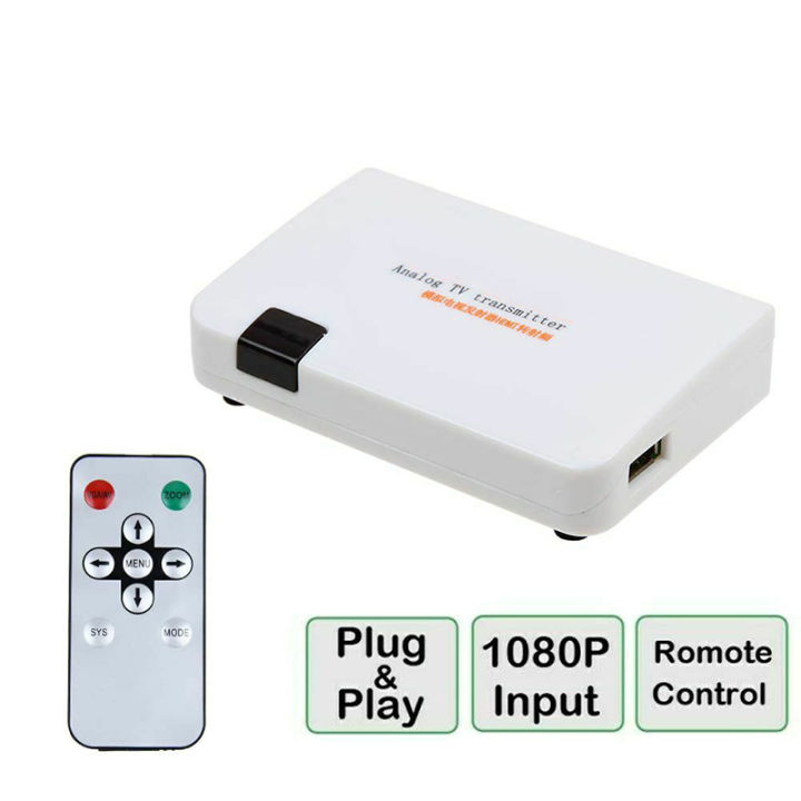 DAUERHAFT RF to HDMI All Standard Converter Adapter, Clear Display