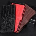 Luxury Crocodile design Flip Leather Wallet Phone Case For Infinix Note 30 30i 12 12i VIP Pro 4G 5G NFC 2022 2023 phone cover. 