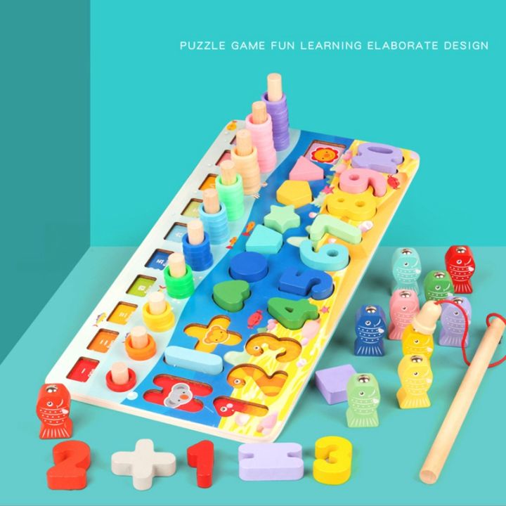 %E3%80%90Serendipity%20party%E3%80%91Baby%20Kids%20Educational%20Wooden%20Toys%205%20in%201%20Fishing%20Count%20Numbers%20Matching%20Digital%20Shape%20Puzzle%20-%20Image%203