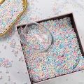 （New）Ready tock 20g Macaron Rainbow Foam Ball Bead Home Decor tyrofoam Ball Gift Box DIY Craft upplie 2-8cm. 