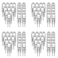 NCANRUI 80 Pcs G4 Halogen Bulbs,20W 12V Halogen Light Bulbs 2 Pin Clear Lamp Bulb,for Cooker Lighting,Signal Lights,Track.
