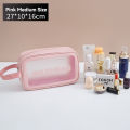 Waterproof Makeup Bag For Women Portable Transparent Cosmetic Organizer Travel Toiletry Storage Pouch. 