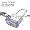 2 Pack Padlocks with Keys Shackle Padlocks Long Lock Heavy Duty Key Padlock Weatherproof Locks for Garden Shed Garage. 