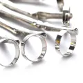 Punk Skeleton Hand Bone Five Finger Ring Bracelet Adjustable Halloween Bracelet. 