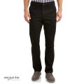 Slim-Fit Chino Gabardine Pants - Deep Black - Formal Pant For Men.