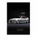 Black and White Super Luxury Sports Car poster Set For Wall Art Cars Model Details M3 E36 GT3 Canvas Painting Garage Room Decor. 