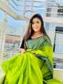 Exclusive Design Banana Leaf Colour Arong Cotton Saree for Women by Tangail Sari Collection (TAN) - Perfect for Casual, Party & Festive Occasions.