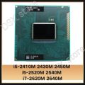 Core I5 2410M I5 2430M I5 2450M I5 2520M I5 2540M I7 2620M I7 2640M Laptop CPU Processor Socket G2 / rPGA988B. 