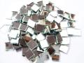 10mm Square Shape Glass Mirror Pieces | Small Craft Mosaic Tiles for Lippan Art, Embroidery, Jewellery Making & DIY Crafts.