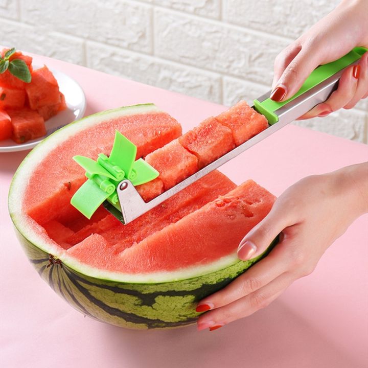 NEW%20Watermelon%20Cutter%20Multi%20Melon%20Slicer%20Cutting%20Machine%20Stainless%20Steel%20Windmill%20Fruit%20Household%20Artifact%20Kitchen%20Tool-Silver%20-%20Image%203