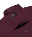 Burgundy Men Cotton Casual Short Sleeve Summer Shirt Solid Men Clothing Work Social Business Loose Blouse Tops. 