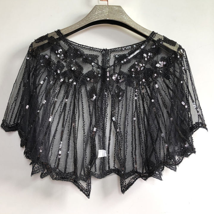 %E3%80%90Lejia%E3%80%91Women%20Cape%20Summer%20Beaded%20Shrug%20Dress%20Shawl%20-%20Image%203