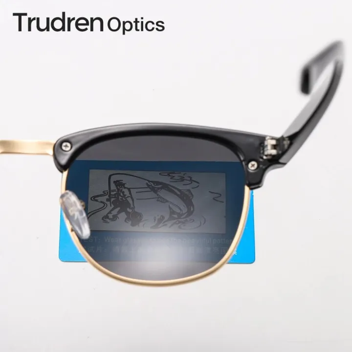 Trudren%20Unisex%20Classic%20Browline%20Polarized%20Sunglasses%20for%20Men%20Horn%20Rimmed%20Square%20Sun%20Glasses%20Womens%20Metal%20Rivets%20Sunglass%20RB3016%20-%20Image%206