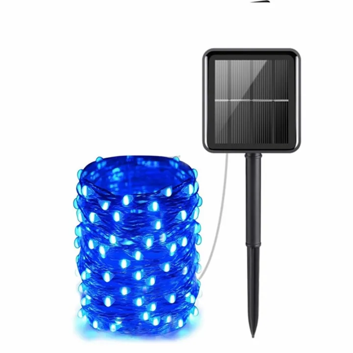 Outdoor%20Solar%20String%20Lights%201/2%20Pack%20Waterproof%20Solar%20Powered%20Fairy%20Lights%208%20Modes%20Solar%20Copper%20Wire%20Fairy%20Lights%20for%20Xmas%20Patio--1Pack-Purple--USB-3M%2030LED%20-%20Image%202