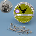 2.5mm MTL Fused Clapton Coil NI80/A1/SS316L Twisted/Alien Premade Heating Wire Electric Abrasive For SXK AIO/BB BORO/Berserker. 
