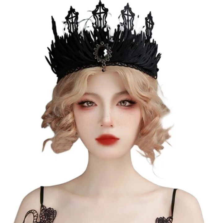 Goth%20Witch%20Headpiece%20Goth%20Headband%20Black%20Queen%20Tiaras%20baroque%20Black%20Queen%20Gothi%20Halloween%20-%20Image%207