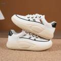Chunky Platform Sneakers for Women Casual Shoes Nonslip Thick Soled Comfortable Female Summer Shoes Women Trainers for Running Sports Ladies , White, 39.
