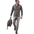 Mens Suit Vests Men Brown Black Waistcoat Vest Man Plaid Steampunk Jacket Striped Tweed V neck Slim Fit Gilet Wedding Clothing. 