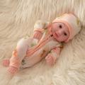 Yfashion 10 Inch ulation Doll Durable Vinyl Reborn Doll Baby oy Height:Closed-eye irl. 