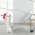 Interactive Cat Toy Handfree Cat Stick Toy Suction Cup Teaser Toy for Kitten Playing Chase Exercise Teaser Wand Cat Accesorios.