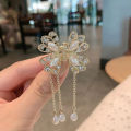 Pearl Rhinestone Tassel Butterfly Clip Female Temperament Hair Accessories Hair.
