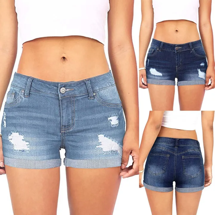 2024%20Fashion%20Loose%20Hole%20Jeans%20Shorts%20With%20Pockets%20Cool%20Women%20Street%20Denim%20Booty%20Shorts%20New%20Summer%20Women's%20Denim%20Shorts%20Casual%20-%20Image%205