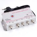 CATV Signal Amplifier 20dB Digital TV Antenna Signal Booster Home Tv Equipments 45Mhz to 860MHz 1 in 6 Out EU Plug. 