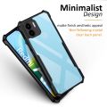 WOW IMAGINE Shock Proof Clear Protective Back Case for Redmi A2 Plus | Redmi A1 Plus | Poco C50 | Poco C51-360 Degree Camera Protection | Transparent Hybrid Back Case Mobile Cover - Black. 