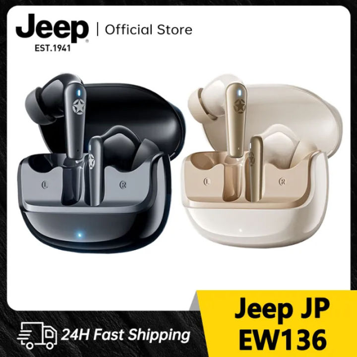 Jeep EW136 TWS Wireless Headphones Bluetooth Earphone Bluetooth 5.4 Bass Waterproof Sports Music Headset With Mic