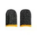 2Pcs Sweat Proof Carbon Fiber Mobile Game Finger Sleeves Cots Thumb Protector.