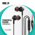 GEEOO X10-Powerful Sound and Strong Bass Wired Earphone - Headphone With Plastic Caching.