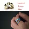 Luminous Titanium Steel Glow In The Dark Men Rings - Ring For Men. 
