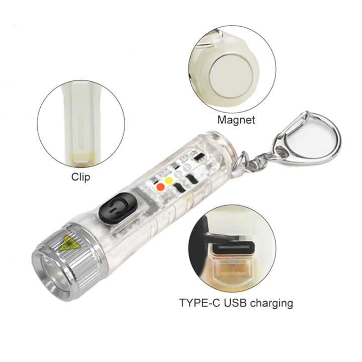Mini%20Keychain%20LED%20Flashlight%20Multi-function%20Camping%20Flash%20Torch%20TYPE-C%20Fast%20Charging%20IP66%20Waterproof%20Fluorescent%20Magnetic%20Warnin%20-%20Image%203