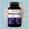 NatureBell Melatonin – 20 mg – 365 Fast Dissolve Lozenges – with Natural Strawberry Flavor – for Sleep Support & Circadian Rhythm Regulation. 