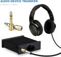 Adapter 6.35mm (1/4 Inch) Male to 3.5mm (1/8 Inch) Female and 3.5 mm Male Plug to 6.35 mm Female Jack, Audio Stereo TRS Converter Adapters (4 -Pack Gold Plated). 